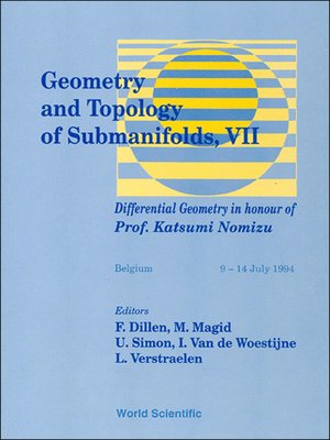 cover image of Geometry and Topology of Submanifolds Vii: Differential Geometry In Honour of Prof Katsumi Nomizu